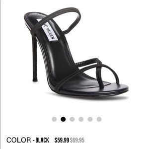 Steve Madden Bellezza Black, Size 6.5 M